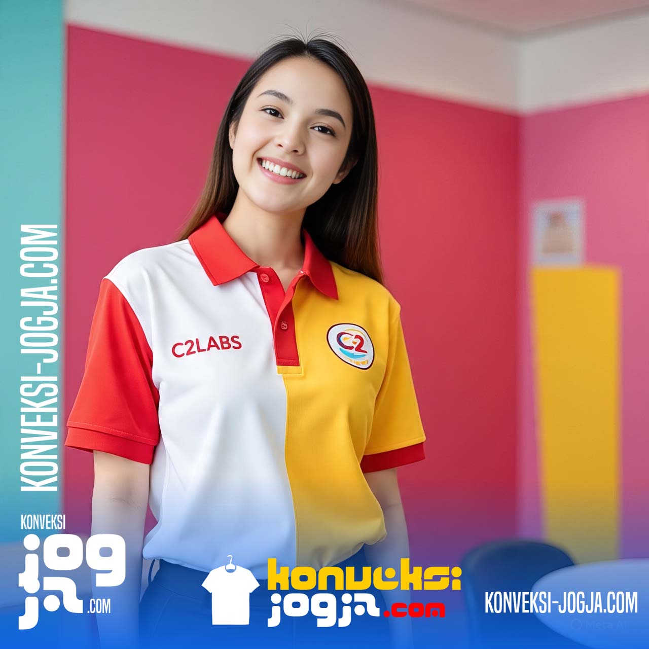 Kaos Polo Bordir Custom Jogja